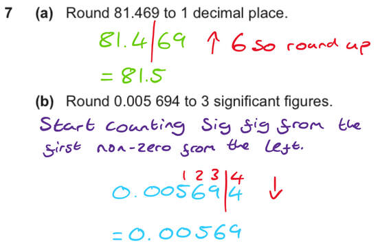 Rounding to 1 decimal place 